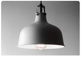 Metal lamp hanging