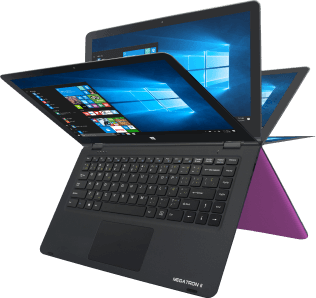 black laptop